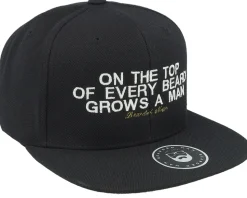 At The Top Black Snapback - Bearded Man