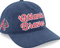 Atlanta Braves Chainscript Hitch Lc Navy Dad Cap - 47 Brand