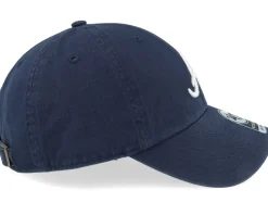 Atlanta Braves Clean Up Navy Dad Cap - 47 Brand