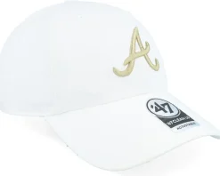 Atlanta Braves Clean Up White Dad Cap - 47 Brand