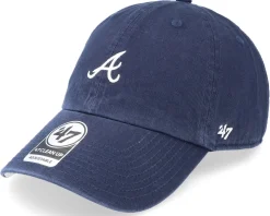 Atlanta Braves MLB Base Runner Clean Up Navy Dad Cap - 47 Brand