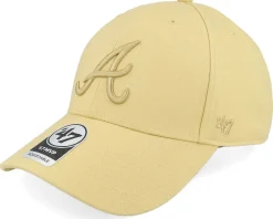 Atlanta Braves Mvp Light Gold Adjustable - 47 Brand