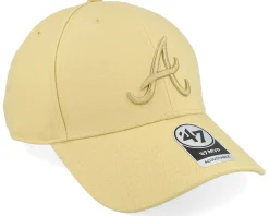 Atlanta Braves Mvp Light Gold Adjustable - 47 Brand