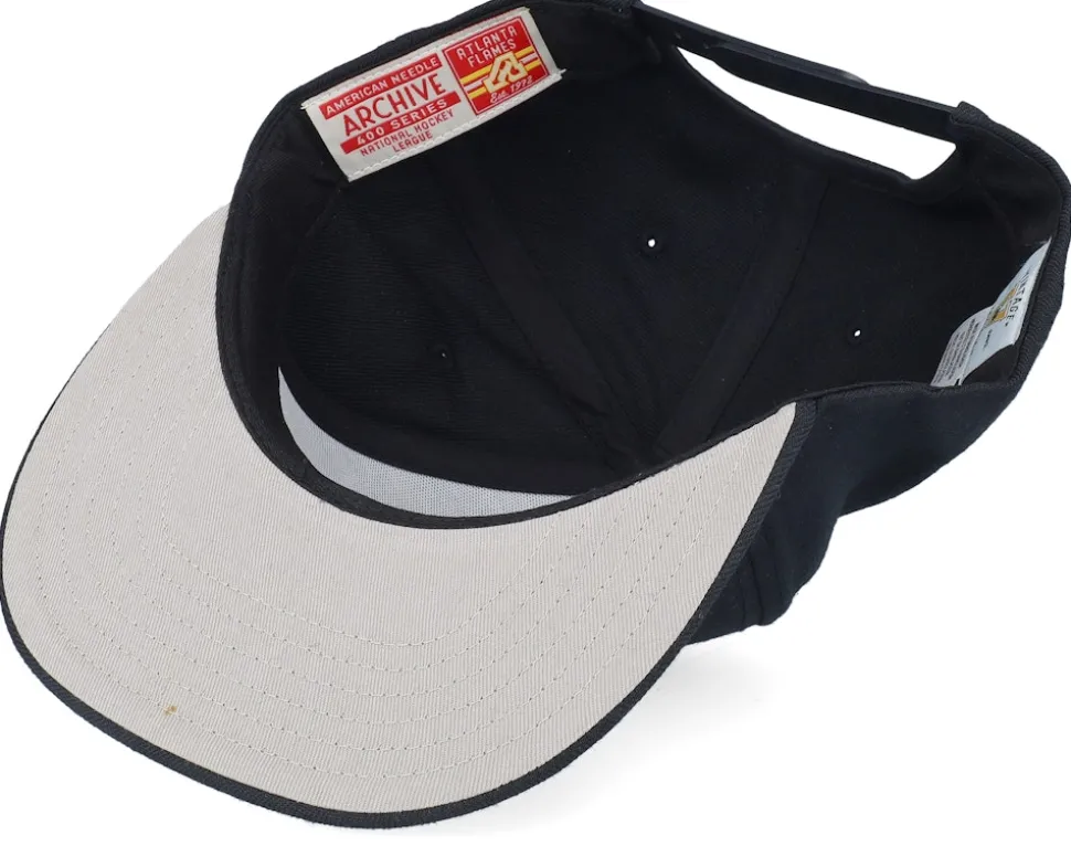 Atlanta Flames NHL Archive 400 Black Snapback - American Needle