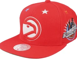 Atlanta Hawks 97 Top Star Red Snapback - Mitchell & Ness
