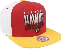 Atlanta Hawks Billboard 2 Hwc Red/Yellow Snapback - Mitchell & Ness