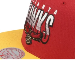 Atlanta Hawks Billboard 2 Hwc Red/Yellow Snapback - Mitchell & Ness