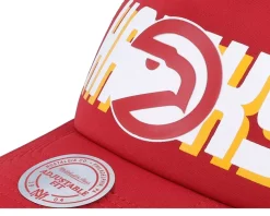Atlanta Hawks Billboard Hwc Red Trucker - Mitchell & Ness