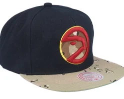Atlanta Hawks Choco Camo Hwc Black Snapback - Mitchell & Ness