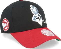 Atlanta Hawks Highlight Real Wilkins Black/Red Adjustable - Mitchell & Ness