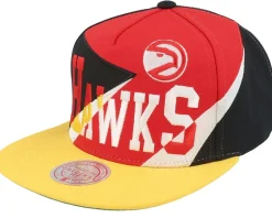 Atlanta Hawks Multiply Red Snapback - Mitchell & Ness