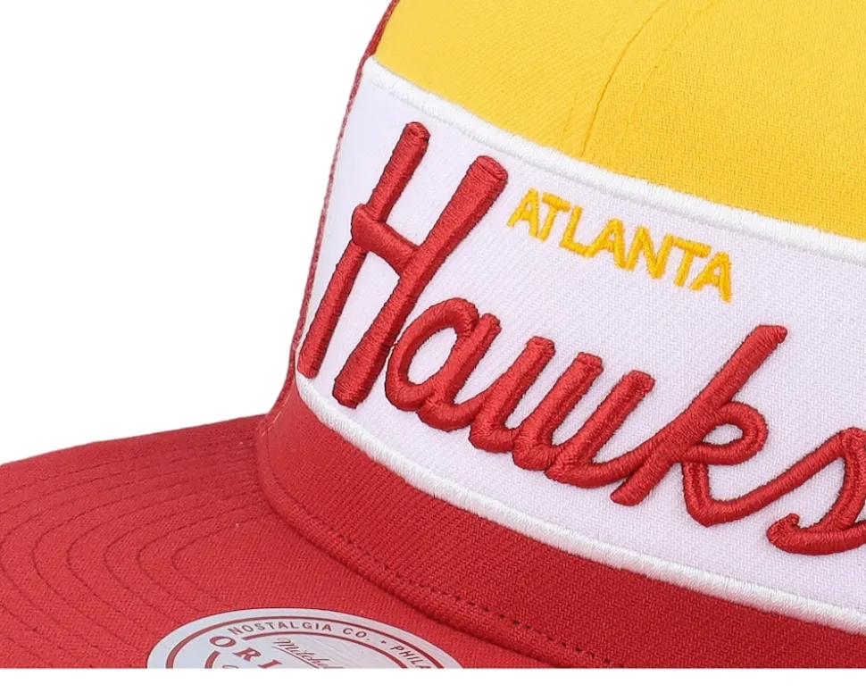 Atlanta Hawks Retro Sport Hwc Red Snapback - Mitchell & Ness