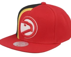 Atlanta Hawks Retroline Red/Black Snapback - Mitchell & Ness