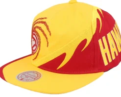 Atlanta Hawks Spiral Deadstock Yellow Snapback - Mitchell & Ness