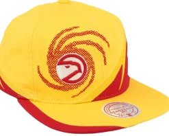 Atlanta Hawks Spiral Deadstock Yellow Snapback - Mitchell & Ness