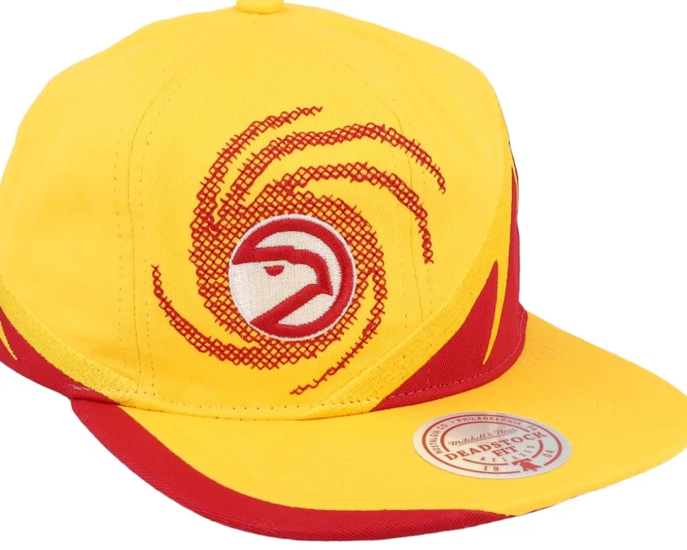 Atlanta Hawks Spiral Deadstock Yellow Snapback - Mitchell & Ness