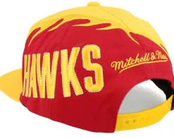 Atlanta Hawks Spiral Deadstock Yellow Snapback - Mitchell & Ness