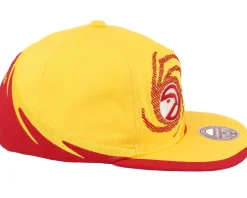 Atlanta Hawks Spiral Deadstock Yellow Snapback - Mitchell & Ness