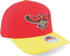 Atlanta Hawks Team 2 Tone 2.0 Red/Yellow Adjustable - Mitchell & Ness