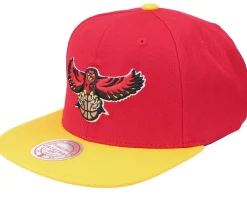Atlanta Hawks Team 2 Tone 2.0 Red/Yellow Snapback - Mitchell & Ness