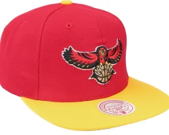 Atlanta Hawks Team 2 Tone 2.0 Red/Yellow Snapback - Mitchell & Ness