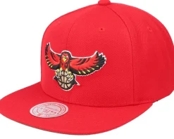 Atlanta Hawks Team Ground 2.0 Red Snapback - Mitchell & Ness