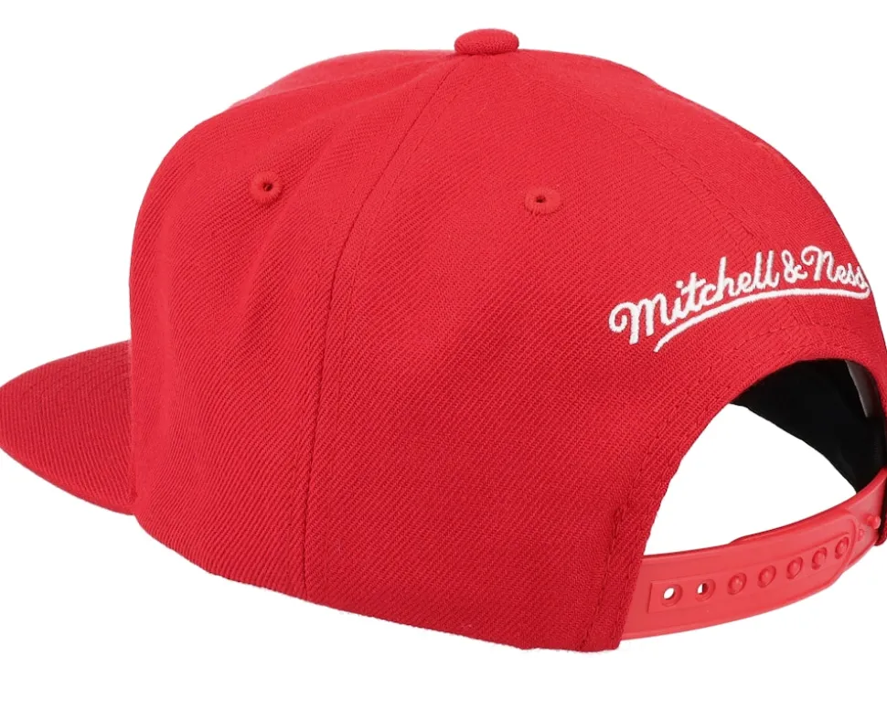 Atlanta Hawks Team Ground 2.0 Red Snapback - Mitchell & Ness