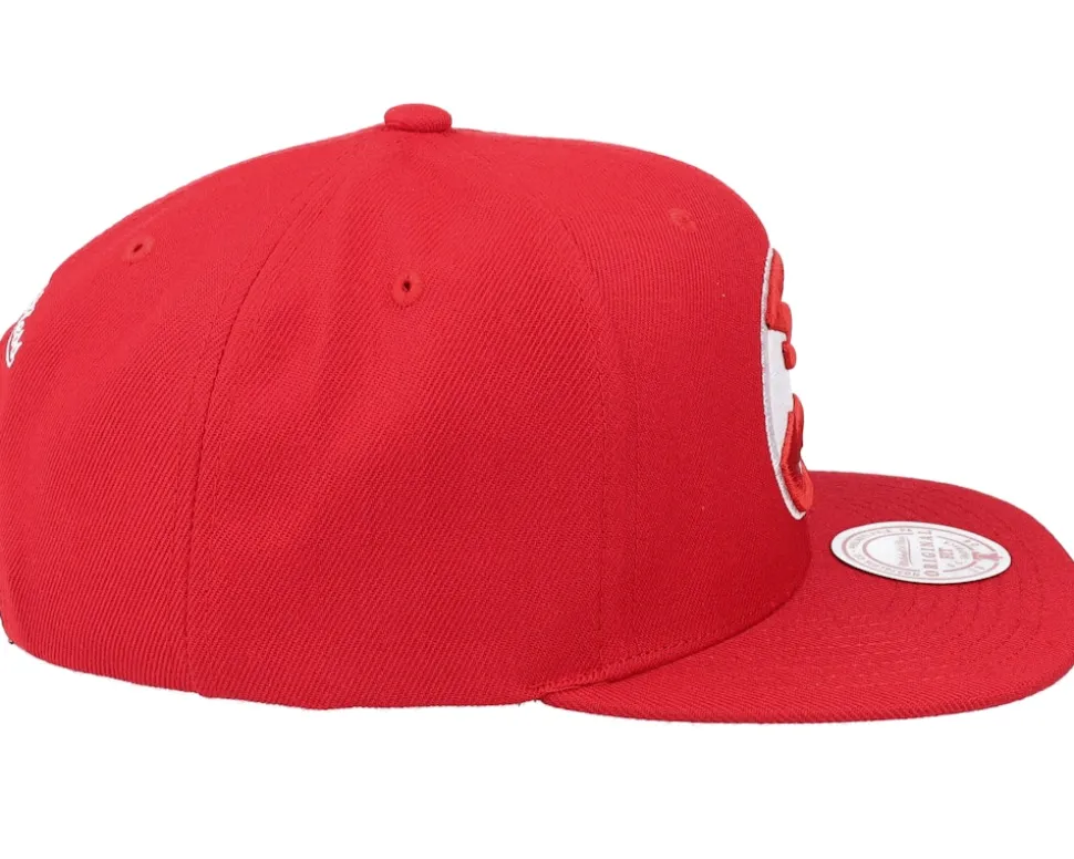 Atlanta Hawks Team Ground 2.0 Red Snapback - Mitchell & Ness