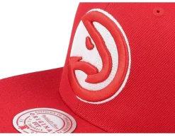 Atlanta Hawks Team Ground 2.0 Red Snapback - Mitchell & Ness