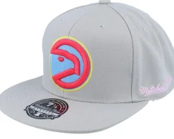 Atlanta Hawks Til Dawn Grey Fitted - Mitchell & Ness