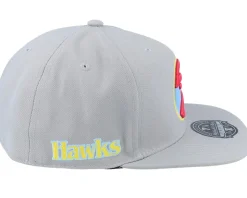 Atlanta Hawks Til Dawn Grey Fitted - Mitchell & Ness