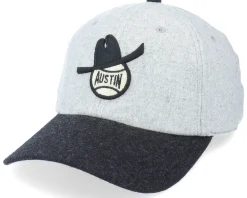 Austin Senators Archive Legend Hther Gray & Black Adjustable - American Needle