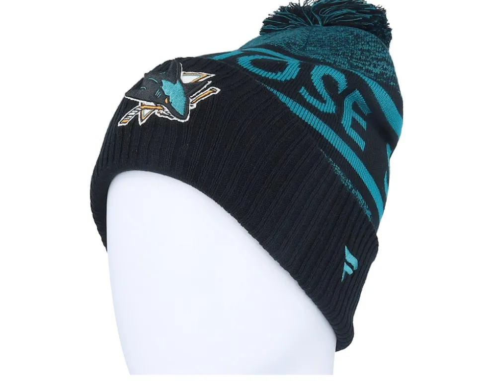 Authentic Pro Rink Black/Teal Pom - Fanatics