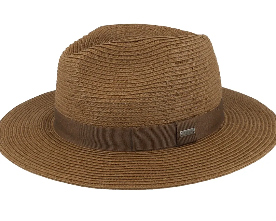 Aveloz Hat Dark Brown Fedora Straw Hat - Barts
