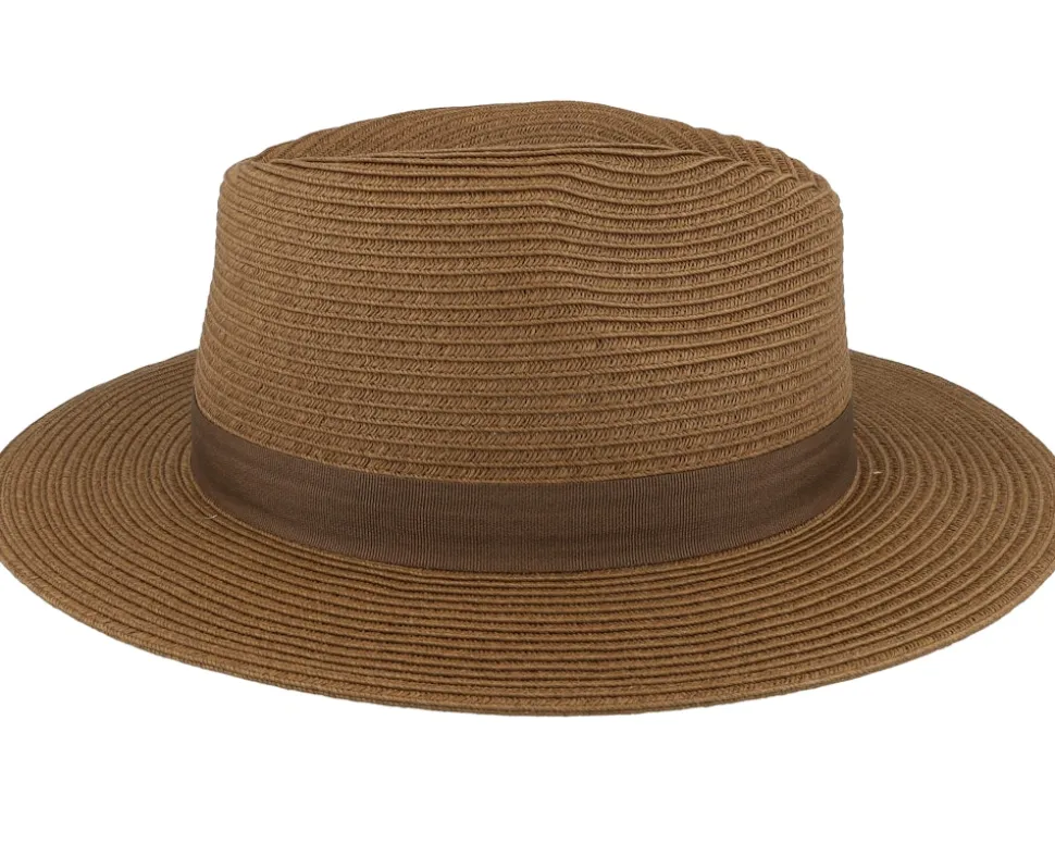 Aveloz Hat Dark Brown Fedora Straw Hat - Barts