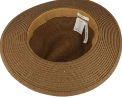 Aveloz Hat Dark Brown Fedora Straw Hat - Barts