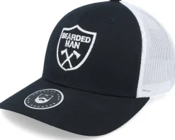 Axe Crest Black/White Trucker - Bearded Man