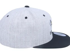 Axe Cross Logo Heather Grey/Black Snapback - Vikings