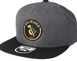 Axe Man Charcoal/Black Snapback - Bearded Man