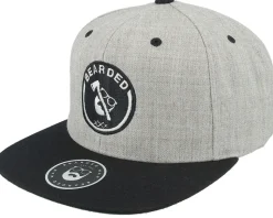 Axe Man Grey/Black Snapback - Bearded Man