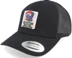 Bad Pug Dog Black Trucker - Iconic