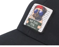 Bad Pug Dog Black Trucker - Iconic
