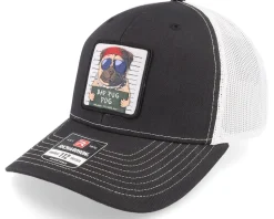 Bad Pug Dog Black/White Trucker - Iconic