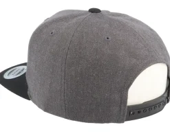 Bad Skull Charcoal/Black Snapback - Iconic