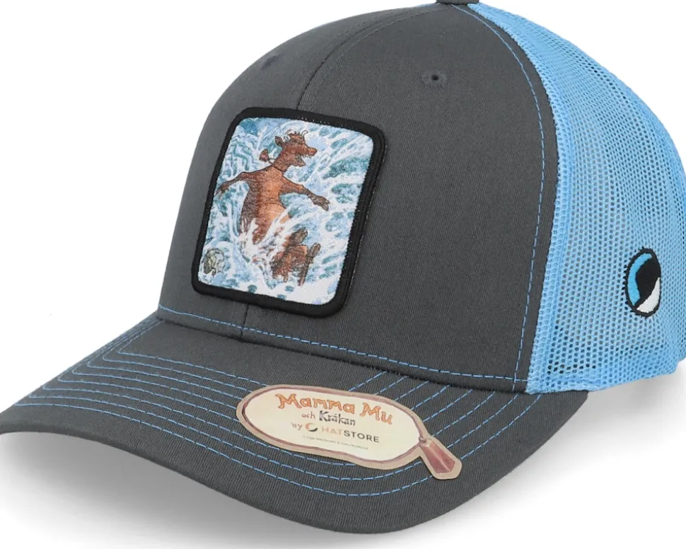 Badar Charcoal/Blue Trucker - Mamma Mu & Kråkan