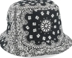 Bandana Black Print Bucket - Yupoong