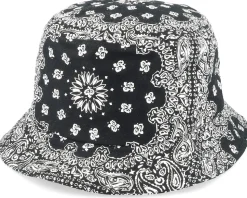 Bandana Black Print Bucket - Yupoong