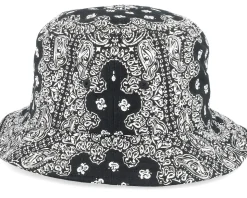 Bandana Black Print Bucket - Yupoong
