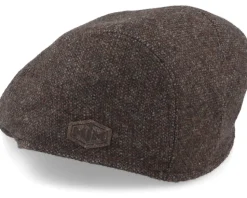 Bang El Wool Mix 88 Brown Flat Cap - MJM Hats