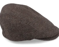 Bang El Wool Mix 88 Brown Flat Cap - MJM Hats